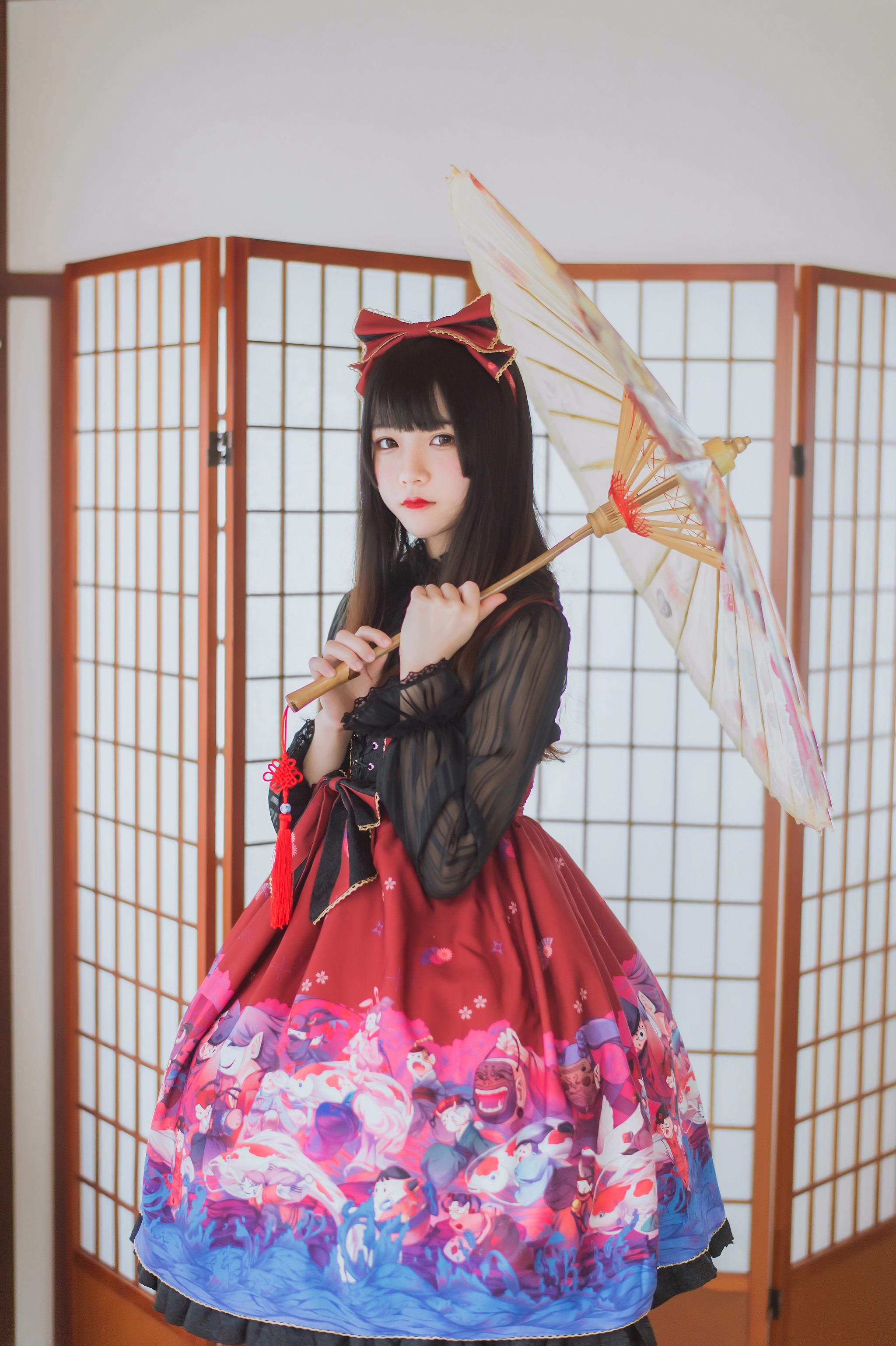 图片[1]-桜桃喵 – NO.005 和风lolita [22P]-XikXak